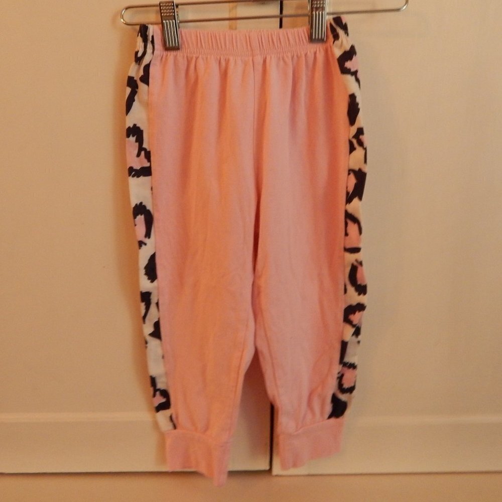 *Loved Pink and White Cow Print Joggers